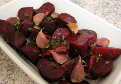 Roasted Garlic, Thyme and Beetroot