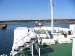 Coming across on the Ferry
