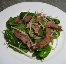 Thai-style Beef with Spinach